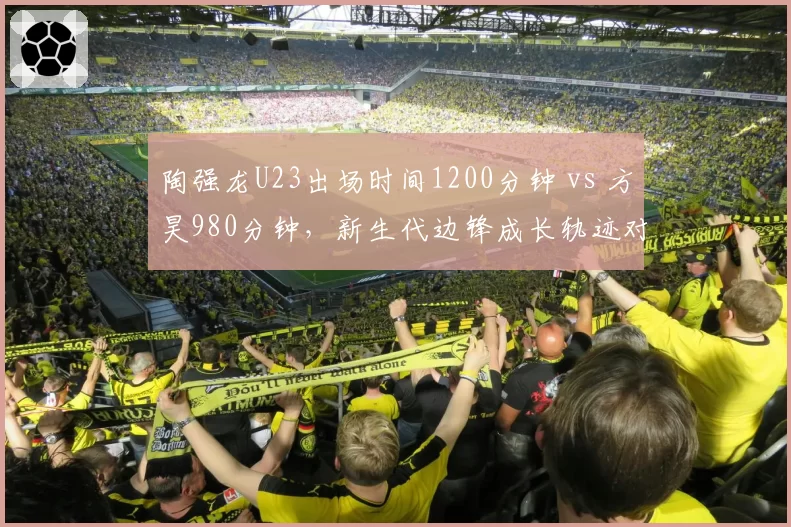 陶强龙U23出场时间1200分钟 vs 方昊980分钟，新生代边锋成长轨迹对比