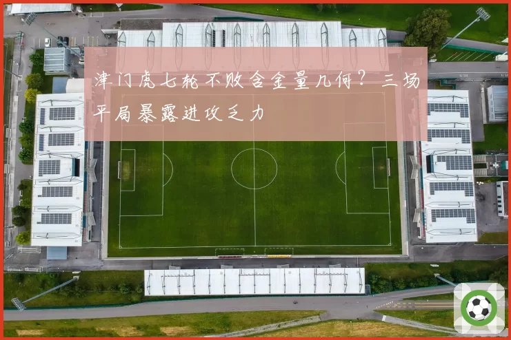 津门虎七轮不败含金量几何?三场平局暴露进攻乏力