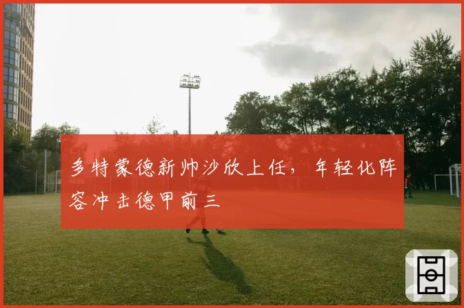 多特蒙德新帅沙欣上任，年轻化阵容冲击德甲前三